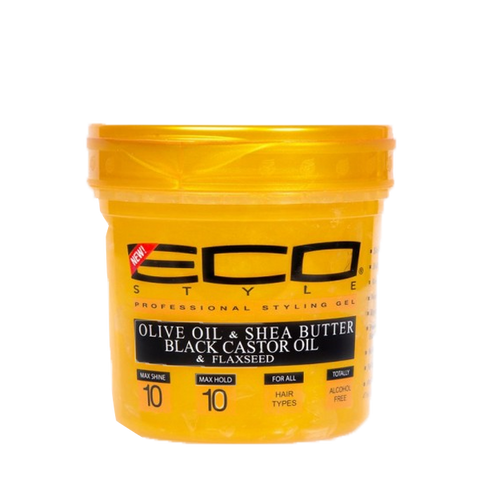 Gel Coiffant Olive Karité Ricin Lin - Eco Style Gold Gel - Eco Styler