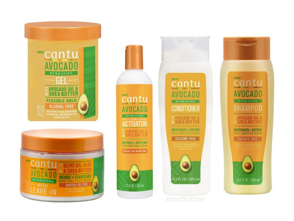 PACK CANTU AVOCADO - ROUTINE HYDRATATION AVOCAT ET BEURRE DE KARITÉ SANS SULFATE