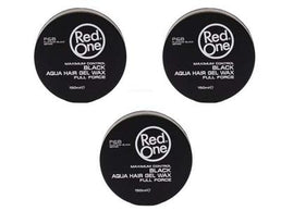 PACK RED ONE - BLACK AQUA HAIR WAX FULL FORCE
