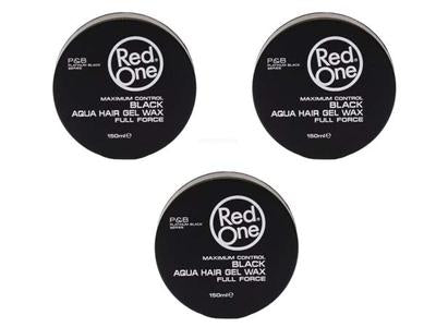 PACK RED ONE - BLACK AQUA HAIR WAX FULL FORCE