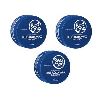 PACK RED ONE - BLUE AQUA HAIR WAX FULL FORCE -