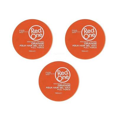PACK RED ONE - ORANGE AQUA HAIR WAX FULL FORCE