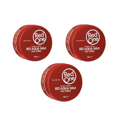 PACK RED ONE - RED AQUA HAIR WAX FULL FORCE -