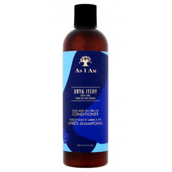 AS I AM -Après-shampooing anti-pelliculaire OLIVE/ARBRE A THÉ 355ml