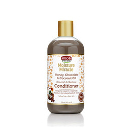 AFRICAN PRIDE -MOISTURE MIRACLE -Après-shampooing au Miel, Chocolat et Coco -354ML