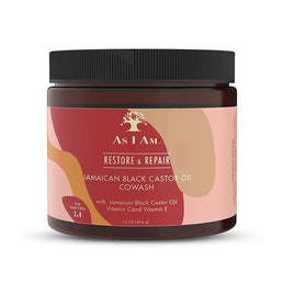 AS I AM -Co-Wash réparateur RICIN NOIR DE JAMAIQUE 454g