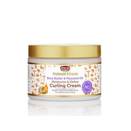 African Pride Moisture Miracle-Crème bouclante beurre de karité et huile de lin -  340g