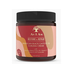 AS I AM-Crème pour boucles RICIN NOIR DE JAMAIQUE 227g