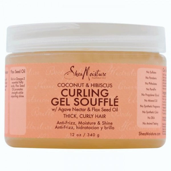 SHEA MOISTURE- COCONUT & HIBISCUS-GEL SOUFFLE- 340g