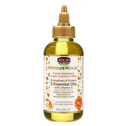 AFRICAN PRIDE- MOISTURE MIRACLE-Huile enrichie aux 5 huiles essentielles-118ml