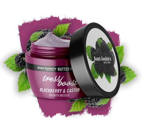 Aunt Jackie's Butter Fusions TRESS BOOST – Blackberry & Castor Hair Growth Masque 227g