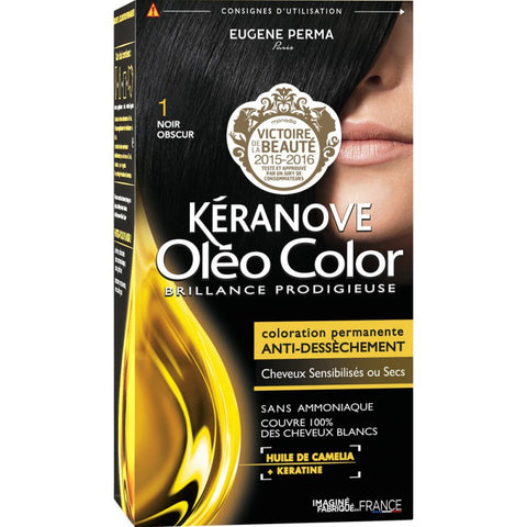KERANOVE- Oléo Color-1 - Noir obscur - 60ml