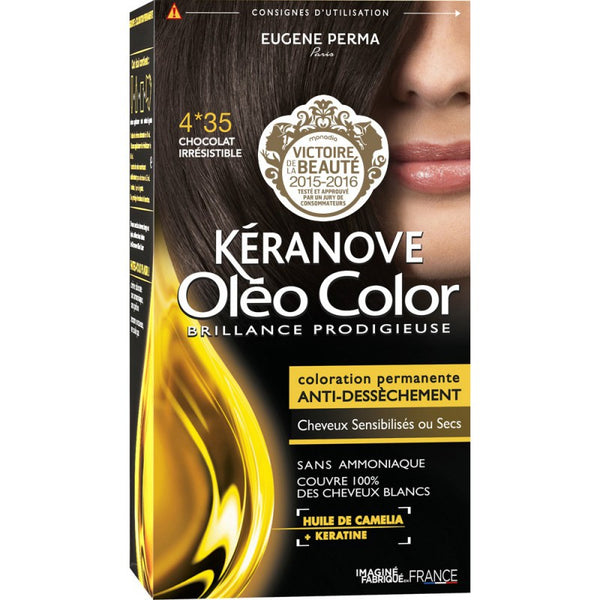 KERANOVE- Oléo Color-4*35 - Chocolat irrésistible - 60ml