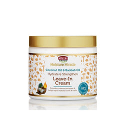 African Pride Moisture Miracle - Crème sans rinçage aux huiles de noix de coco et baobab-425g