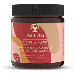 AS I AM -Masque hydratant RICIN NOIR DE JAMAIQUE 227g