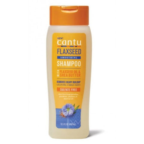 CANTU-Shampoing nettoyant GRAINES DE LIN & KARITÉ 400ml