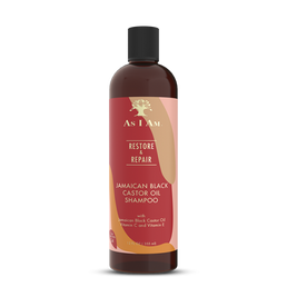 AS I AM -Shampooing réparateur RICIN NOIR DE JAMAIQUE 355ml