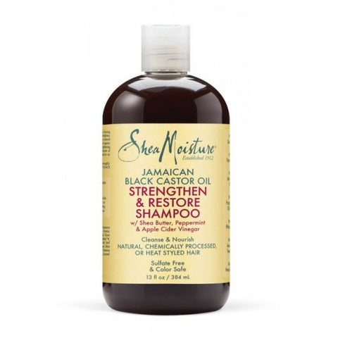 SHEA MOISTURE-Shampooing Ricin Black Castor Oil 384ml