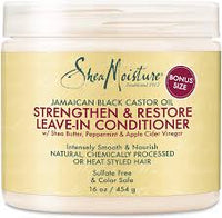 SHEA MOISTURE- JBC OIL -Après-shampooing sans rincage RICIN 454g
