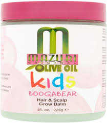 MAZURI KIDS- Baume pour les cheveux et le cuir chevelu à l'huile d'olive Boogabear- 226G
