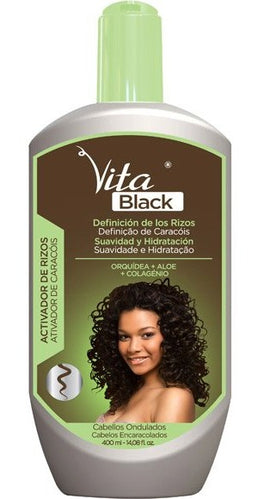 VITA BLACK -Crème Activatrice de Boucles (400ml)